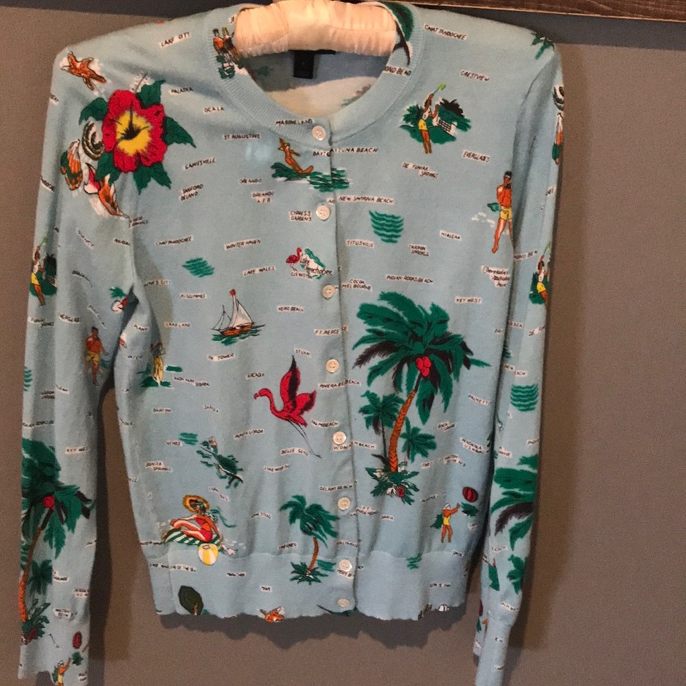 J.Crew Florida long-sleeve cardigan